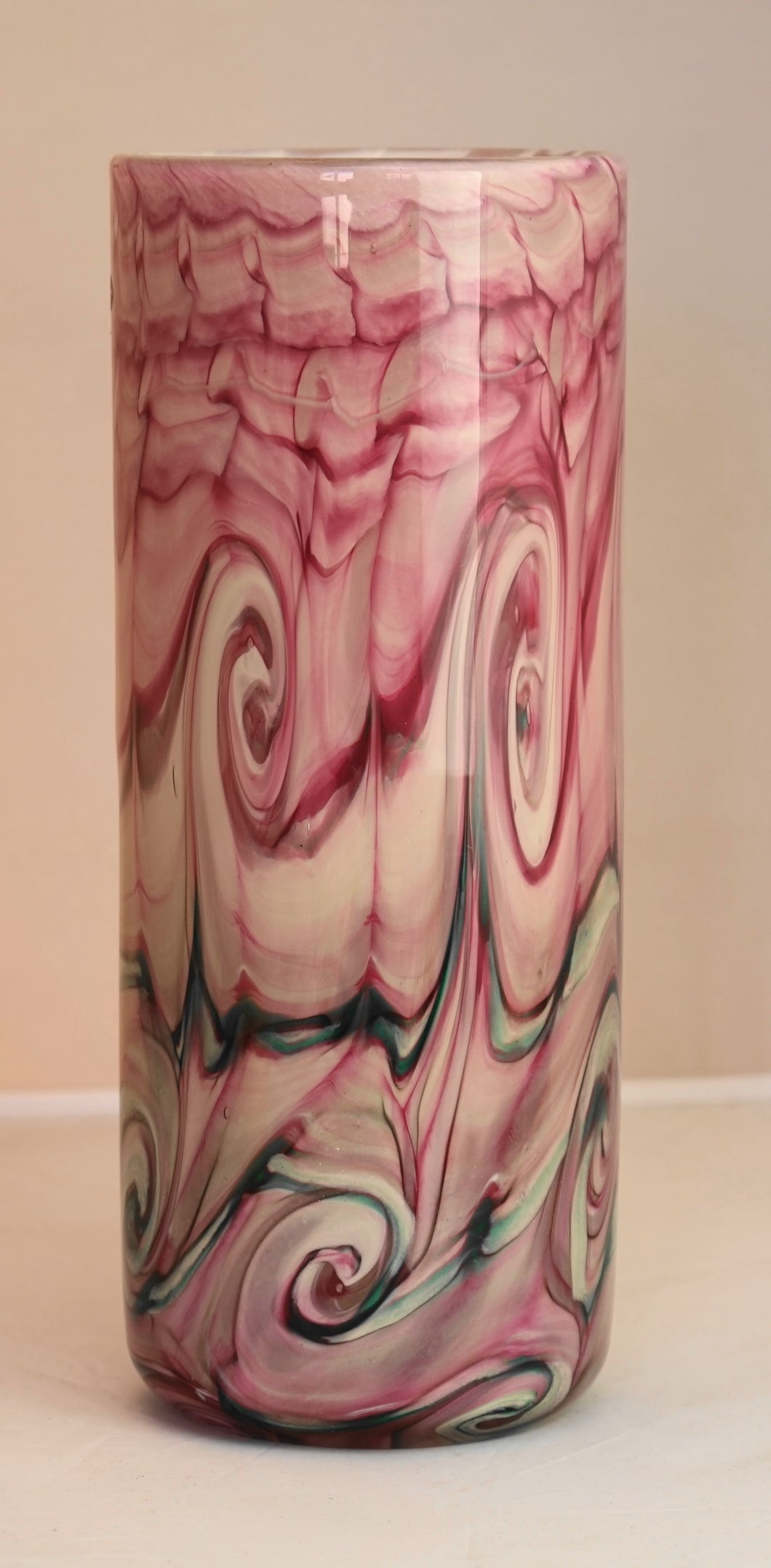 Coral Cylinder Vase